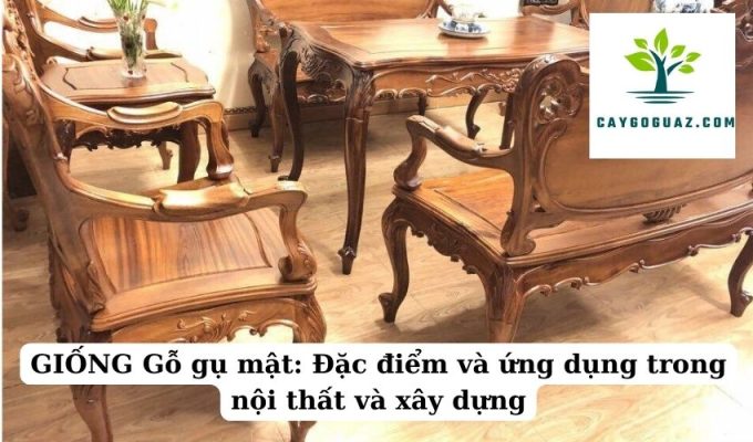 GIỐNG Gỗ gụ mật Đặc điểm và ứng dụng trong nội thất và xây dựng