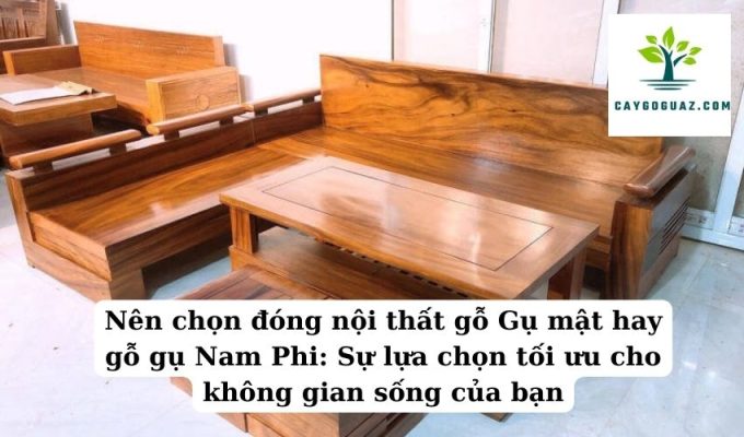 Nên chọn đóng nội thất gỗ Gụ mật hay gỗ gụ Nam Phi Sự lựa chọn tối ưu cho không gian sống của bạn